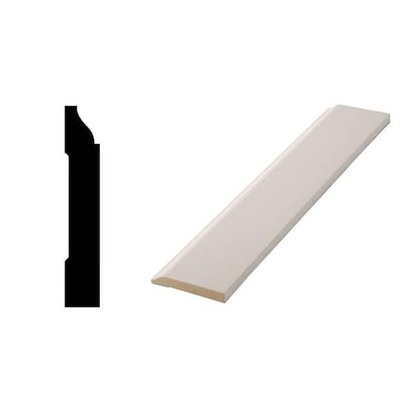 Pro Pack 9/16 in. x 3-1/4 in. x 96 in. Baseboard Moulding (10-Pack − 80 Total Linear Feet)