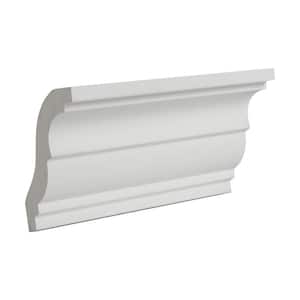 2-3/8 in. x 3-1/8 in. x 6 in. Long Plain Polyurethane Crown Moulding Sample