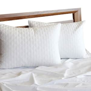 Melange Viscose from Bamboo Cotton Quilted Standard Shams (Set of 2) - Snow