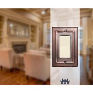 Architectural 1-Gang Antique Copper Decorator/Rocker Metal Wall Plate (2-Pack)