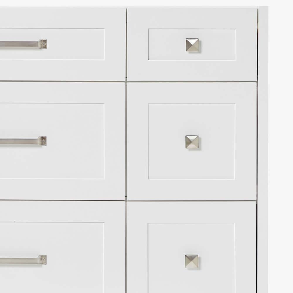 Monroe 48" White Solid Wood Single Bathroom Vanity