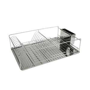 Stainless Steel Dish Rack Tray in Chrome
