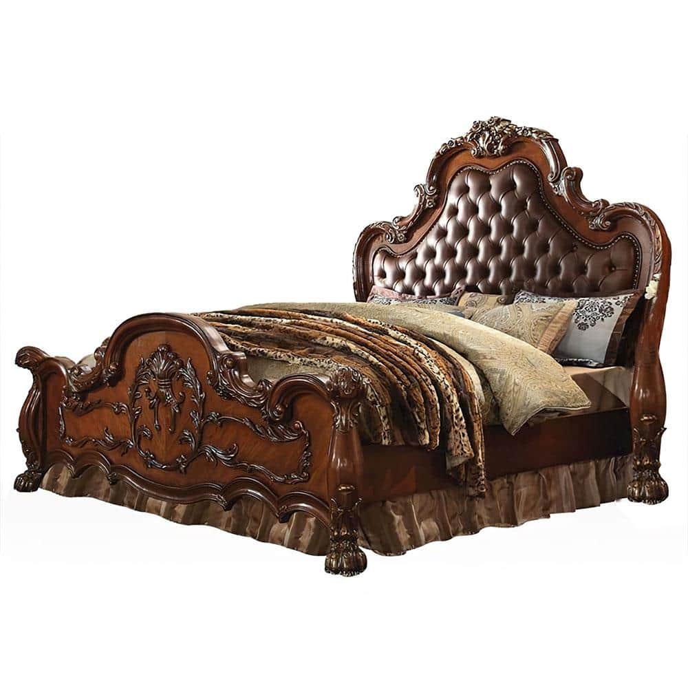 Louis Philippe Cherry E.King Bed Ornate Home
