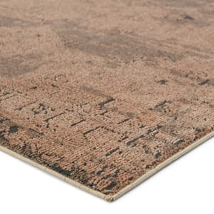 Esposito Light Brown/Gray 7 ft. 8 in. x 10 ft. Medallion Rectangle Area Rug