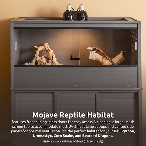 New Age Pet Mojave 48 in. ECOFLEX Reptile Lounge in Grey EHRML17