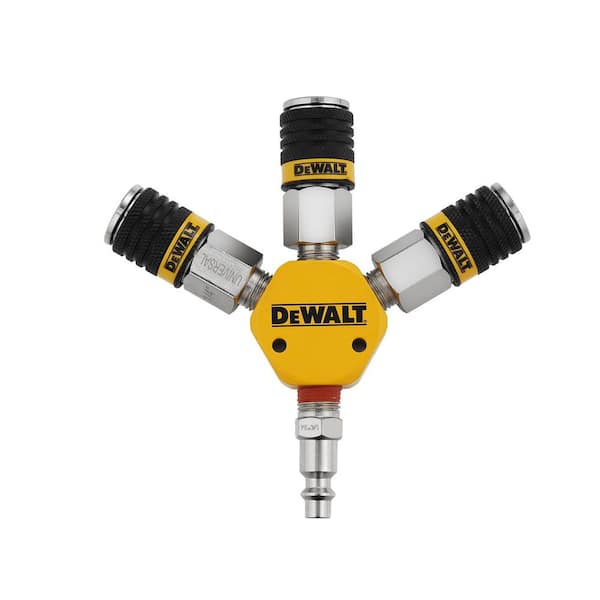 3-Way Manifold w/ Plug and 3 Pieces Coupler