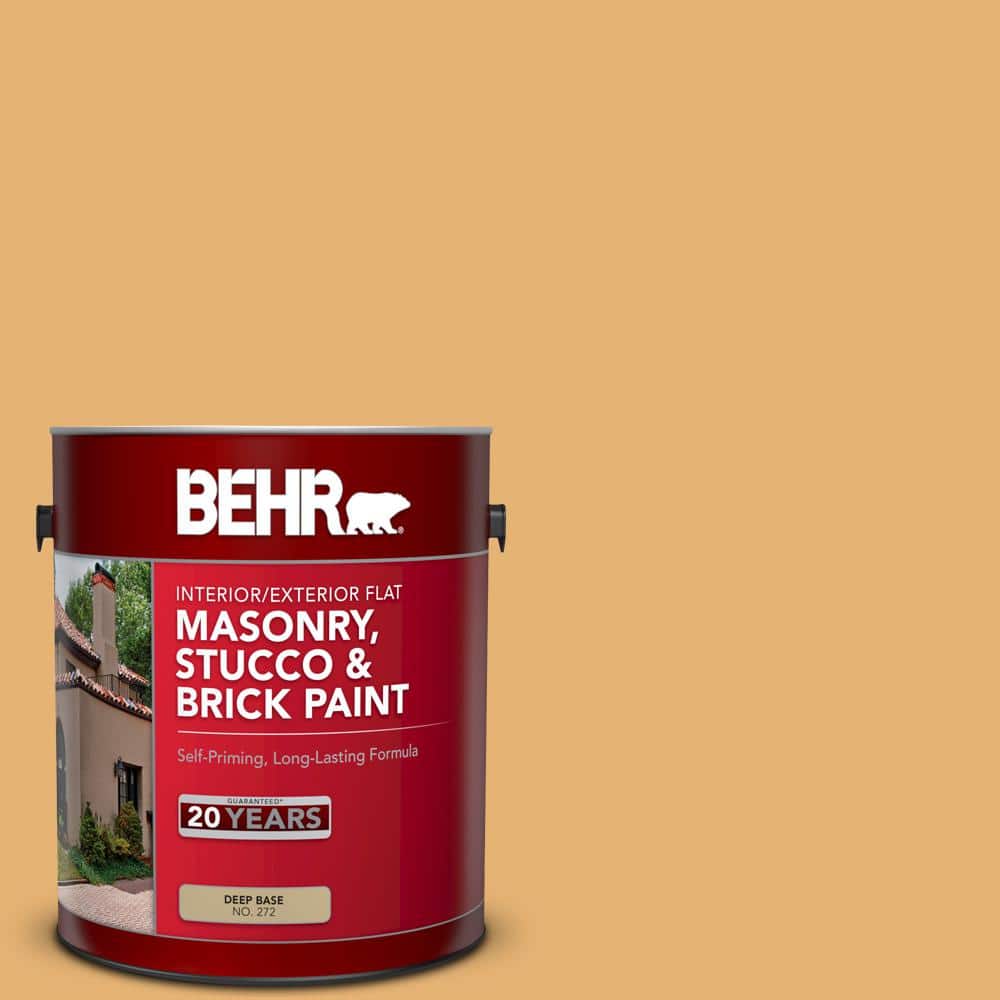 1 gal. #PPU6-04 Pyramid Gold Flat Interior/Exterior Masonry, Stucco and Bri
