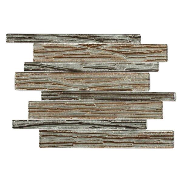 Ivy Hill Tile Gemini Tuscan Growth 10 in. x 11-3/4 in. x 6 mm Glass Mosaic Tile
