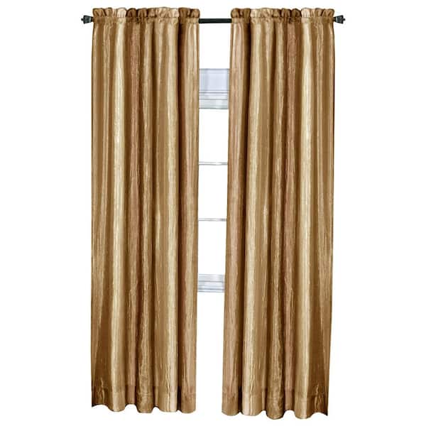 ACHIM Ombre 50 in. W x 63 in. L Polyester Light Filtering Window Panel in Sandstone