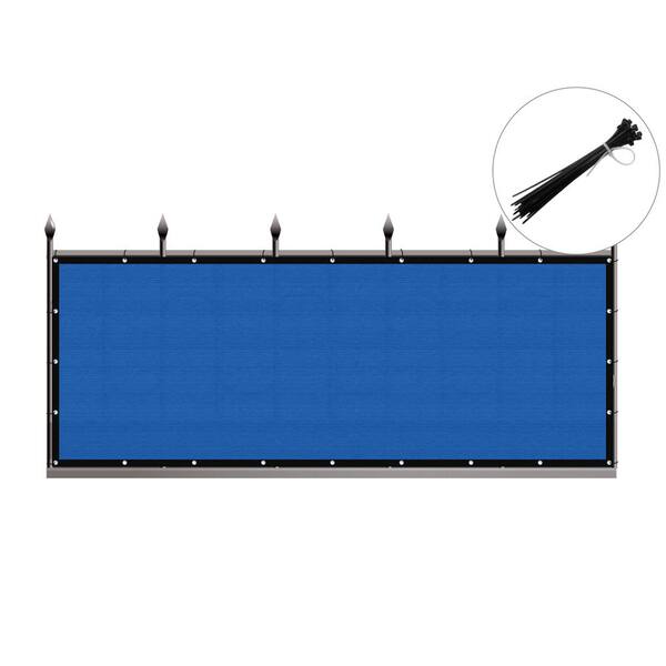 Privacy Fence Screen Heavy Duty 90% Blockage Shade Cover for Wall Garden Gazebo Backyard, 3 ft. x 10 ft. Colorful