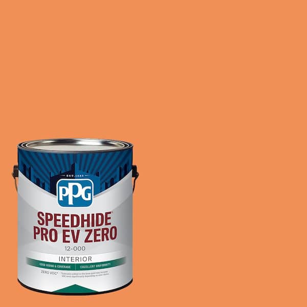 PPG Speedhide Pro EV Zero 1 gal. PPG1196-6 Chinese Lantern Semi-Gloss Interior Paint