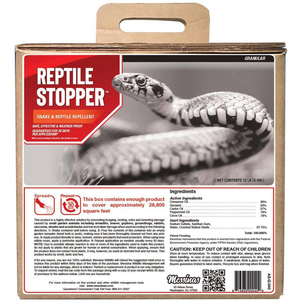 ANIMAL STOPPERS Reptile Stopper Animal Repellent, 40 ReadytoUse