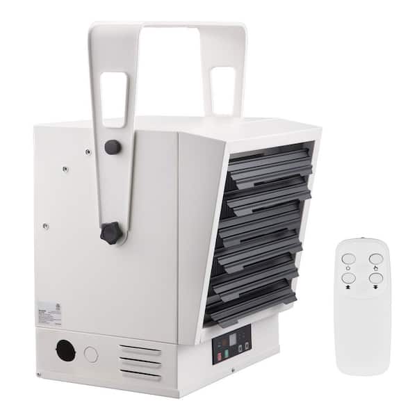 Electric Garage Heater 10000-Watt Digital Fan-Forced Wall Ceiling Mount Shop Heater with Overheat Protection