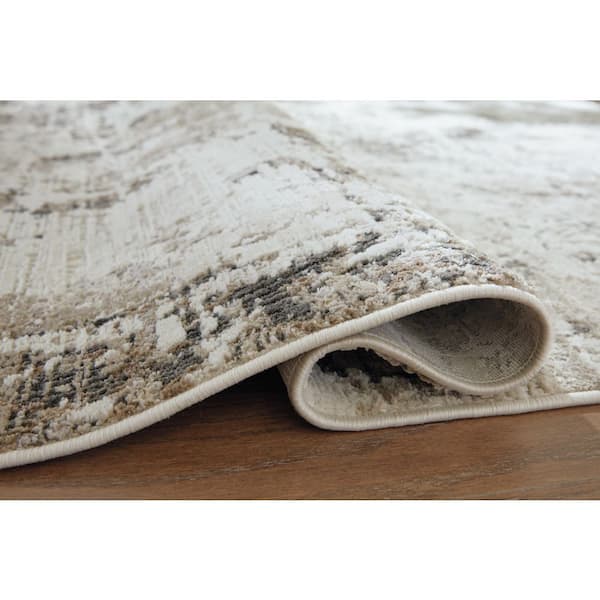Barricland 5 ft. x 7 ft. Brown/Beige Abstract Area Rug
