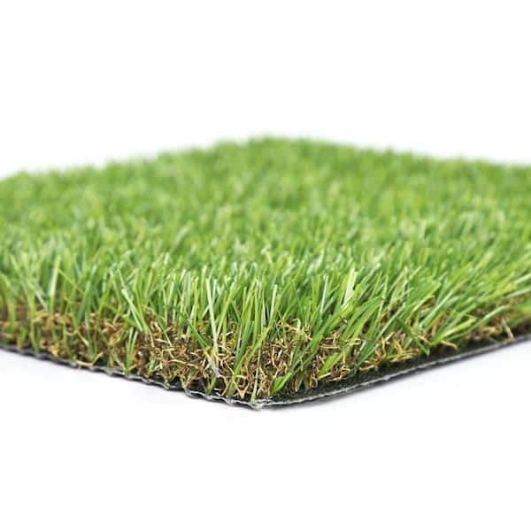 3 ft. x 5 ft. Green Indoor/Outdoor Artificial Grass Rug ‌with Rapid Drainage Hol and UV-Resistant Durability‌ Easy-Clean