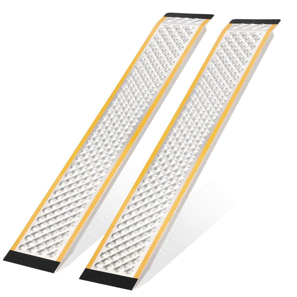 2Pcs 880 LBS 60 in Aluminum Lawn Mower Ramps Anti-Slip Loading Ramps with Punch Plate Surface price history on PriceWatchPro