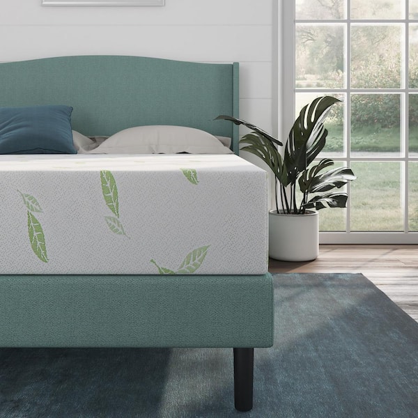 Anula King Medium Green Tea Memory Foam 8 in. Mattress