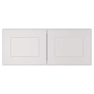 Newport Shaker Dove Ready to Assemble Wall Cabinet with 2-Doors (30 in. W x 12 in. D x 12 in. H.)