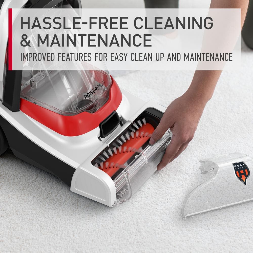Hoover White Compact Upright Carpet Shampooer with Heated Cleaning