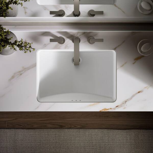 KOHLER Ladena 22.875x15.8125in. Undermount Bathroom Sink in White
