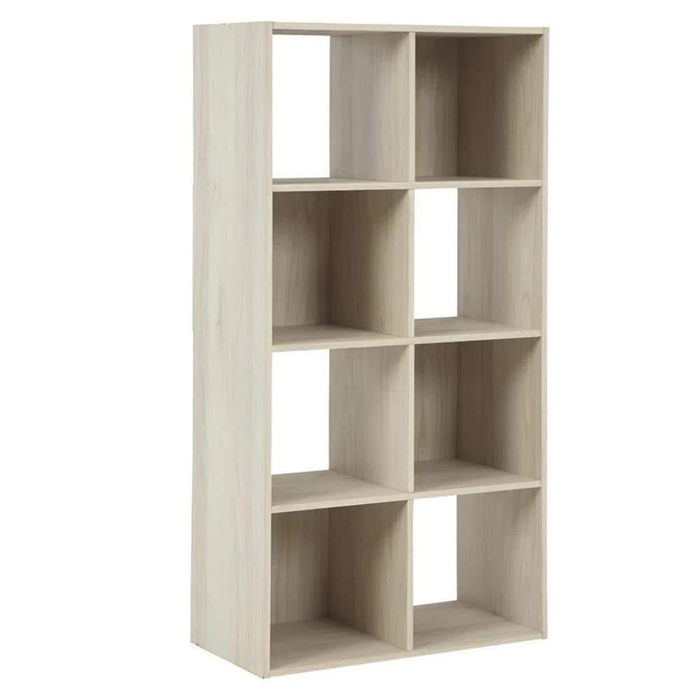 Beige 8 Cube Storage Organizer Bookcase