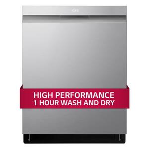 23.75 in. PrintProof Stainless Steel Smart Top Control Dishwasher QuadWash Pro, Dynamic Heat Dry and TrueSteam