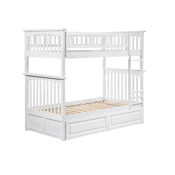 Afi Columbia Bunk Bed Twin Over, Elevated Twin Bed Frame With Storage