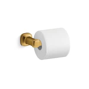 Numista Wall-Mount Toilet Paper Holder in Vibrant Brushed Moderne Brass
