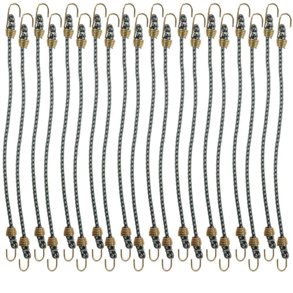 Keeper Black Mini Bungees (20Pack) 06053 The Home Depot