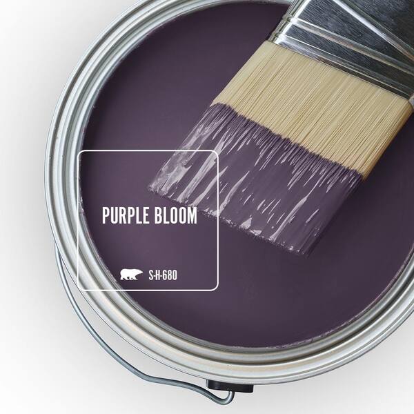 Behr Premium Plus 1 Gal S H 680 Purple Bloom Satin Enamel Exterior Paint And Primer In One The Home Depot