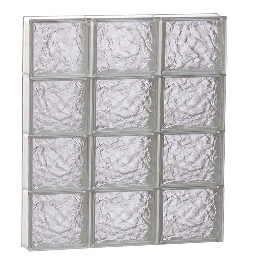 23.25 in. x 31 in. x 3.125 in. Frameless Ice Pattern Non-Vented Glass Block Window price history on PriceWatchPro
