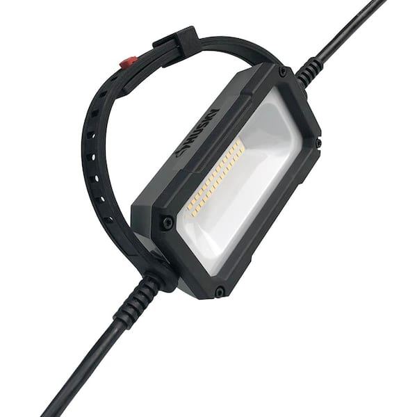 Husky 5-Bulb String Caged Work Lights Extension Indoor Outdoor Lighting 50 Feet 