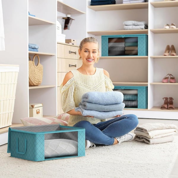 Sorbus Foldable Storage Bag Organizers with Clear Window and