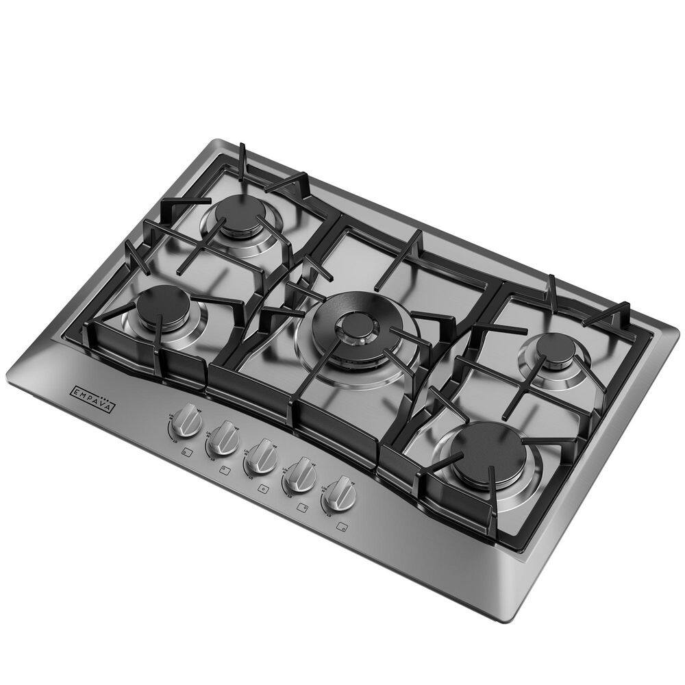Empava 30 Inch Stainless Steel 5 Burner Gas Cooktop