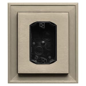 7 in. x 8 in. #049 Almond Electrical Mounting Block