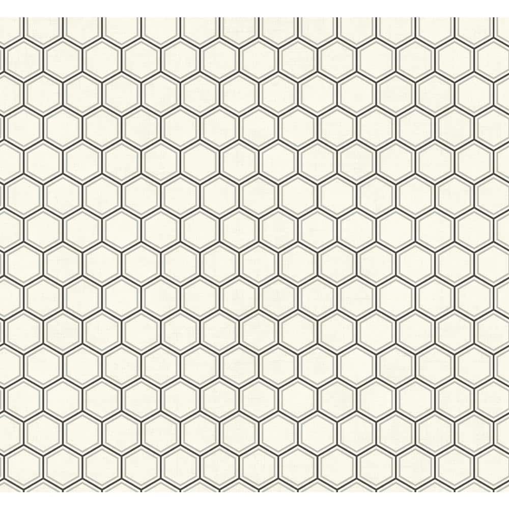 Curie Honeycomb Metallic Silver and Black Paper Strippable Roll (Covers 60.75 sq. ft.) price history on PriceWatchPro