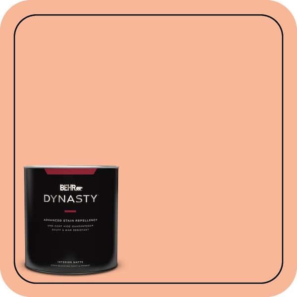 BEHR DYNASTY 1 qt. #P190-3 Melon Sorbet Matte Interior Stain-Blocking Paint and Primer