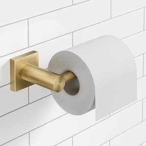 Ventus Bathroom Toilet Paper Holder in Brushed Gold