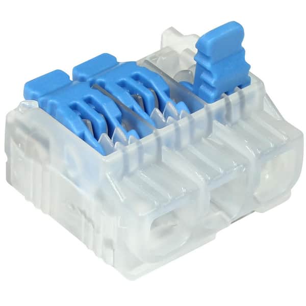 IDEAL In-Sure Lever Wire Connector, 3-Port, 350/Jar