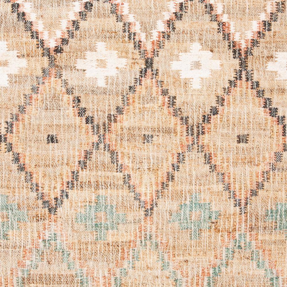 Handmade Blue and Natural Wool Kilim Area Rug 4' x 6'