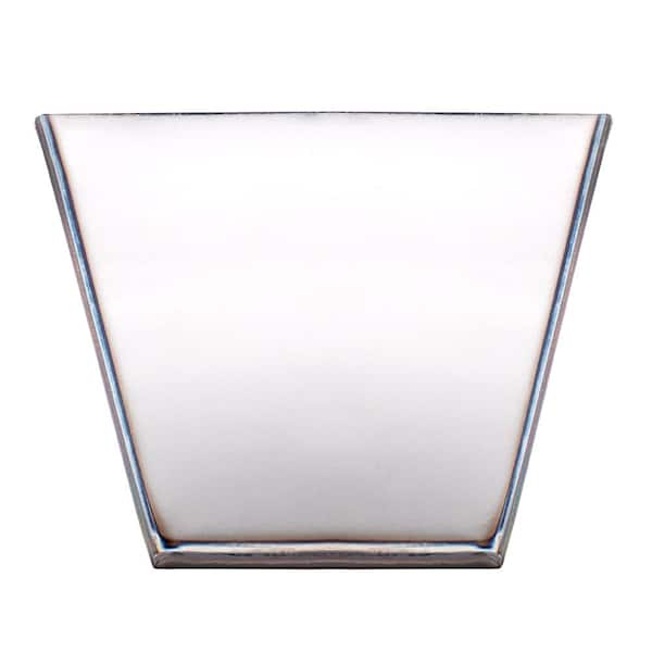 12 in. Stainless Steel Mud Pan with Sheared Edges