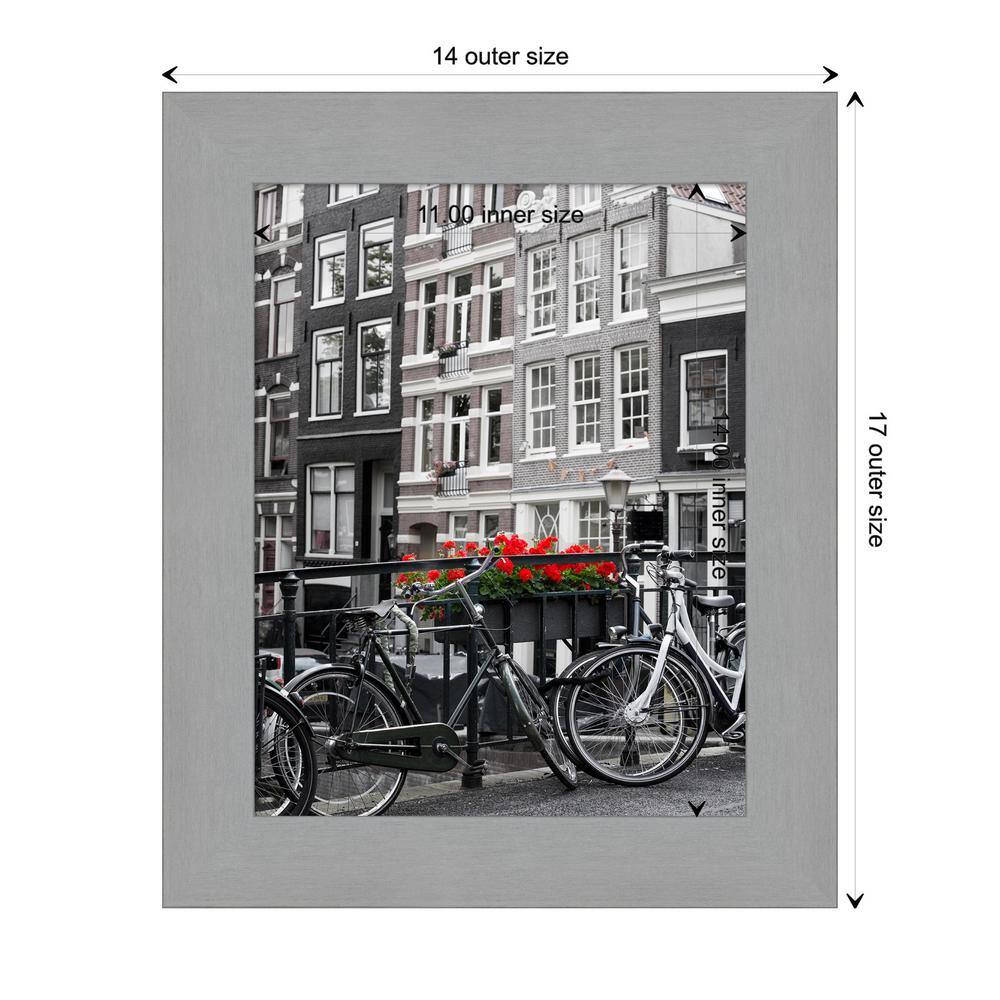 Classic 11x14 Silver Nickel Wall Picture Frame