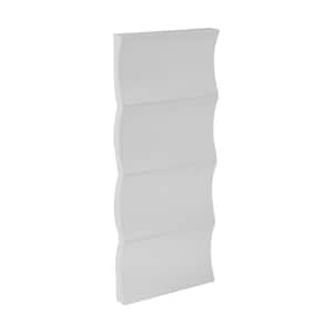 3/4 in. D x 9-7/8 in. W x 4 in. L Primed White Plain Modern Valley Polyurethane 3D Wall Covering Panel Moulding Sample
