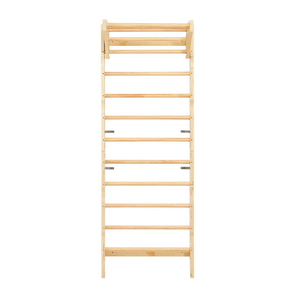 Swedish Ladder Wall Gym, 2-in-1 10-Level Indoor Jungle Gym, 220 lbs. Loading Solid Wood Gymnastic Stall Bars price history on PriceWatchPro