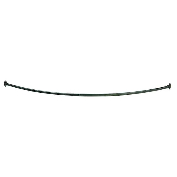 Design House 55 in. - 63 in. Steel Curved Shower Rod in Oil Rubbed Bronze
