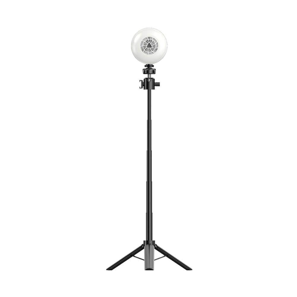 4.41 in. White 10-Watt Dimmable Portable LED Fill Light with Telescopic Rod