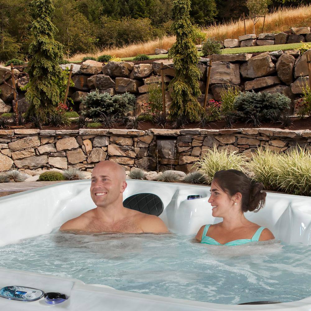 Grand Banks 6-Person Espresso Acrylic Hot Tub with LED Lighting