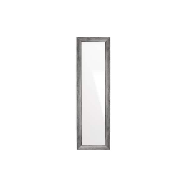 BrandtWorks 21.5 in. W x 71 in. H Dark Gray Barnwood Framed Wall Mirror