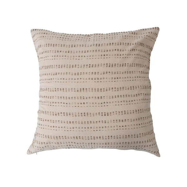 Storied Home Woven Patterned Pillow