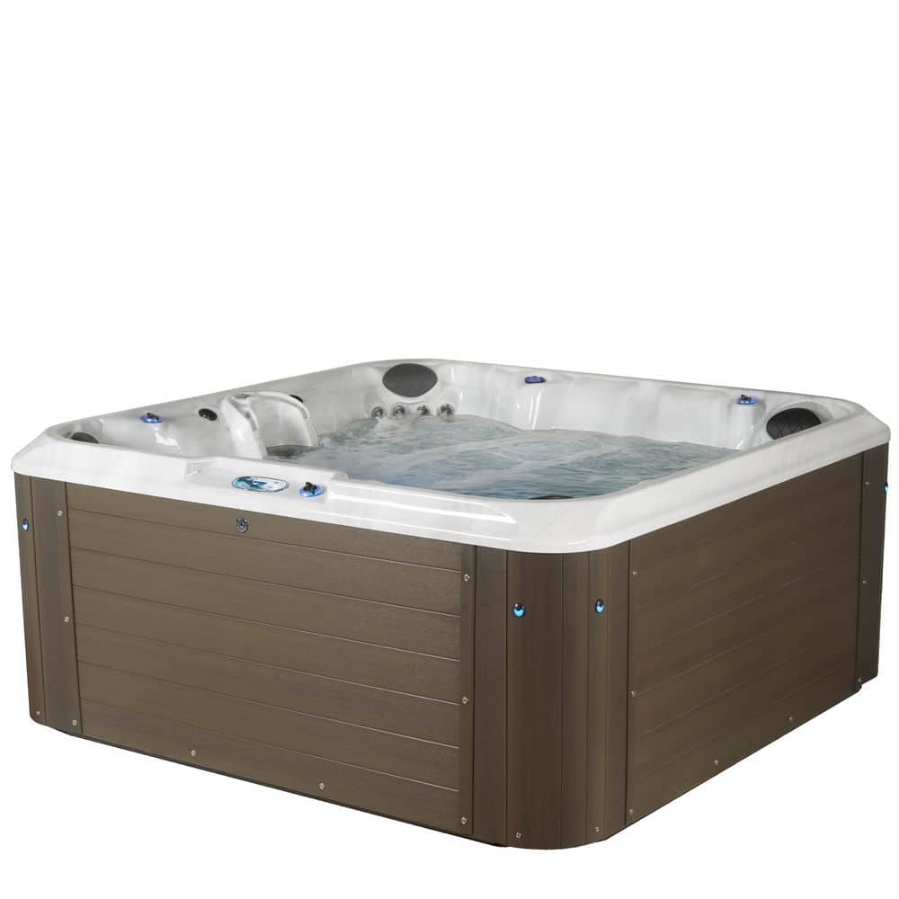 クリスマスファッション AquaLife Amplified 6-Person 100-Jet 240-Volt Lounger Hot Tub ミネラルウォーター